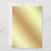 Islamische Hochzeit an der grünen und goldenen Gre Einladung (Rückseite)