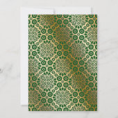 Islamische Hochzeit der Grünen und Elfenbeinküste Einladung (Rückseite)