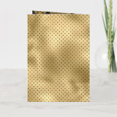 Islamische Hochzeit der Schwarzen Gold Einladung (Rückseite)