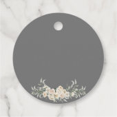Islamische Hochzeit in Grau und Gold Geschenkanhänger (Rückseite)