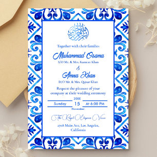 Islamische Hochzeit in Marokko Einladung