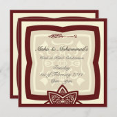 Islamische Hochzeit Katb Kitab Verlobung Einladung (Vorne/Hinten)