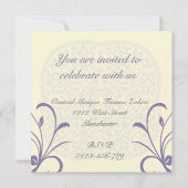 Islamische Hochzeit Katb Kitab Verlobung Einladung (Rückseite)