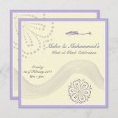 Islamische Hochzeit Katb Kitab Verlobung Einladung (Vorne/Hinten)