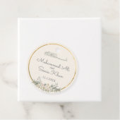 Islamische Hochzeit mit Cream und Gold-Floral Geschenkanhänger (Beispiel)