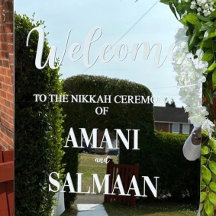 Islamische Hochzeit - Nikkah-Zeichen