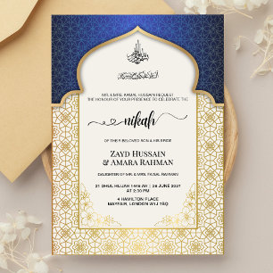Islamische Hochzeitseinladung     6 Farben in Juwe Einladung