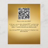 Islamische Hochzeitseinladung Gold mit Brautpaar (Rückseite)