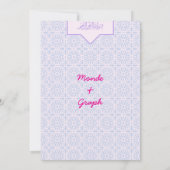 Islamische Hochzeitseinladungen Kunst Einladung (Rückseite)