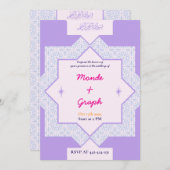 Islamische Hochzeitseinladungen Kunst Einladung (Vorne/Hinten)