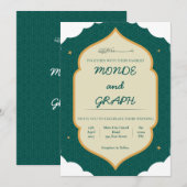 Islamische Hochzeitseinladungen Kunst Einladung (Vorne/Hinten)