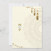 Islamische Hochzeitseinladungen Kunst Einladung (Rückseite)