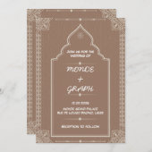 Islamische Hochzeitseinladungen Kunst Einladung (Vorne/Hinten)