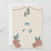 Islamische Hochzeitseinladungen Kunst Einladung (Rückseite)