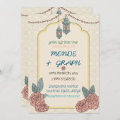 Islamische Hochzeitseinladungen Kunst Einladung (Vorne/Hinten)