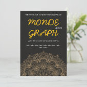 Islamische Hochzeitseinladungen Kunst Einladung (Stehend Vorderseite)