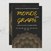 Islamische Hochzeitseinladungen Kunst Einladung (Vorne/Hinten)