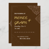 Islamische Hochzeitseinladungen Kunst Einladung (Vorne/Hinten)