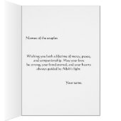 Islamische Hochzeitskarte - Mabrook auf Ihrer Nika (Innen (Rechts))