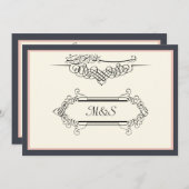 Islamische Hochzeitsstimmung Verlobung bismillah e Einladung (Vorne/Hinten)