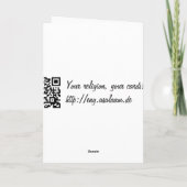 Islamische Karte blauer bismillah arabischer (Rückseite)