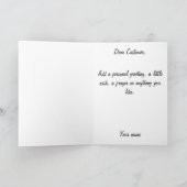 Islamische Karte blauer bismillah arabischer (Innenseite)