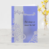 Islamische Karte blauer bismillah arabischer (Gelbe Blume)