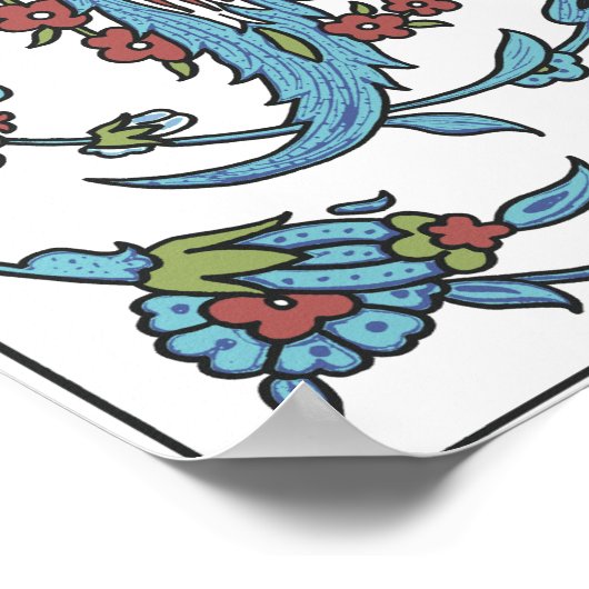 Islamische Keramik Tile #1 Poster (Ecke)