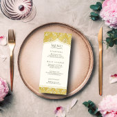 Islamische Königliche Goldene Damaskus-Hochzeit Menükarte