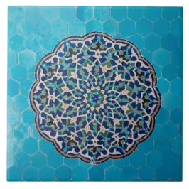 Islamische Kreismosaik Keramik-Foto-Fliese Fliese