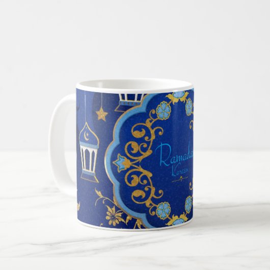 Islamische Kunst inspiriert Ramadan-Tasse Kaffeetasse (Vorderseite Links)