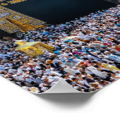 Islamische Kunst, Mekka des Islams in Saudi Arabie Poster (Ecke)