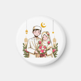 Islamische Kunst Nikah muslimische Groom und Brieg Magnet