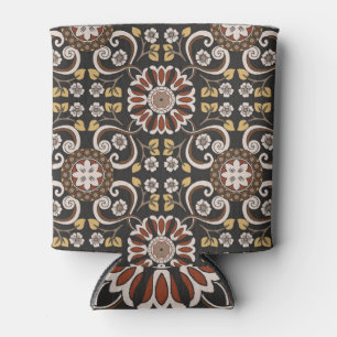 Islamische Medallion: Schönes Textilmuster. Dosenkühler