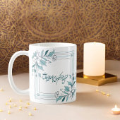 Islamische Moderne floralarabische Kalligrafie Kaffeetasse