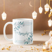 Islamische Moderne floralarabische Kalligrafie Kaffeetasse