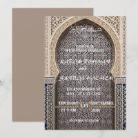 Islamische Mosaik-Hochzeitseinladung