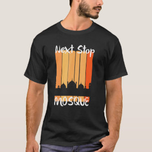 Islamische Moschee Masjid Retro Grafik T-Shirt