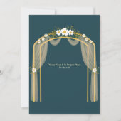 Islamische Nikah-Muslime Einladung zur Hochzeit (Rückseite)