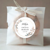 Islamische Nikkah-Gastgeschenk Hochzeit Runder Aufkleber