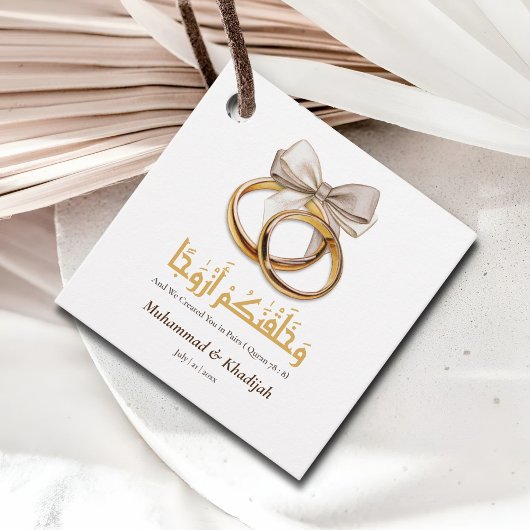 Islamische Personalisierte Gastgeschenke Hochzeite Geschenkanhänger