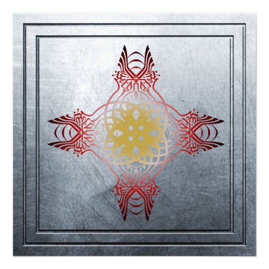 islamische Plakate mit dem Mosaik Bismillah Fotodruck (Vorne)