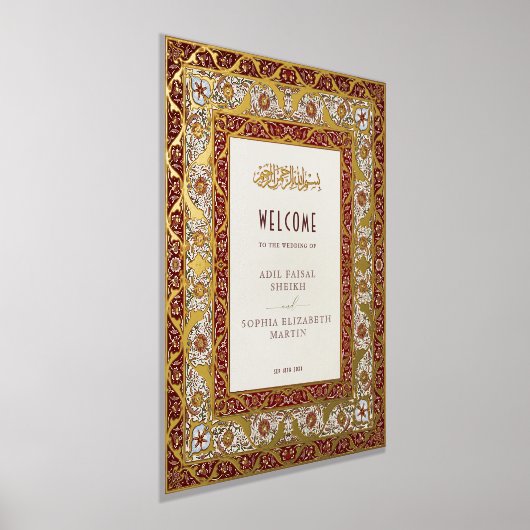 Islamische Ruby Red Begrüßungsfeier Foliendrucke (Ablage )