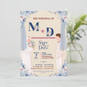 Islamische Save the Date-Karte nach Zusammenarbeit Save The Date (Stehend Vorderseite)