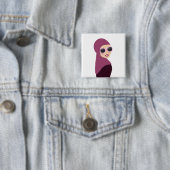Islamische Schal muslima hijab Damenart Button (Beispiel)