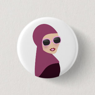 Islamische Schal muslima hijab Damenart Button
