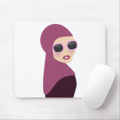 Islamische Schal muslima hijab Damenart Mousepad (Mit Mouse)