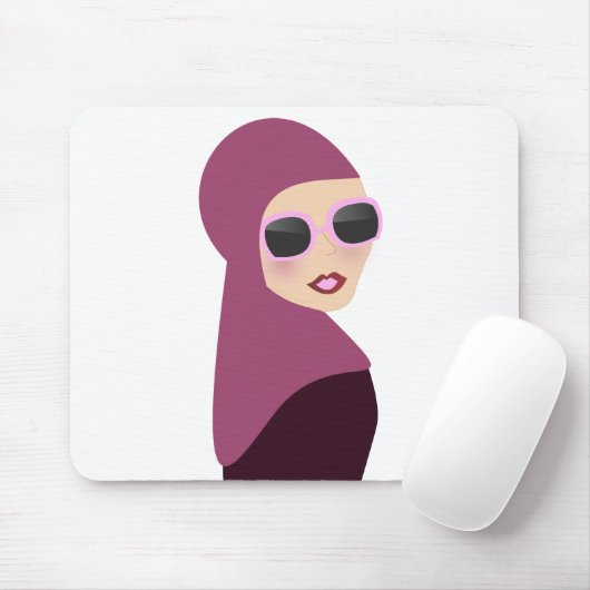 Islamische Schal muslima hijab Damenart Mousepad (Mit Mouse)
