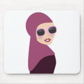 Islamische Schal muslima hijab Damenart Mousepad (Vorne)