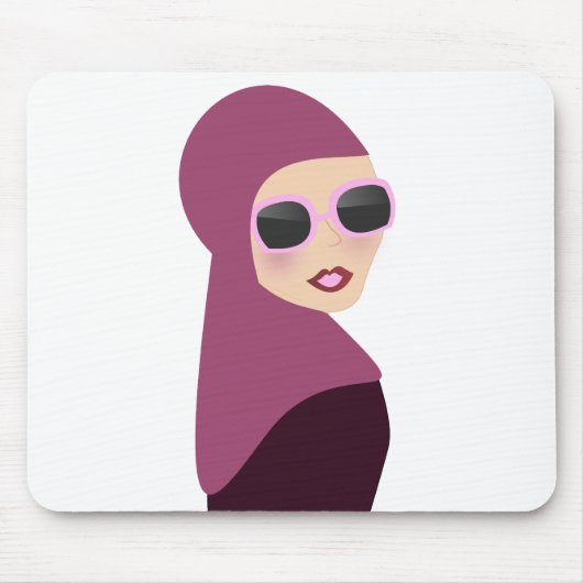 Islamische Schal muslima hijab Damenart Mousepad (Vorne)